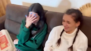 two beauties really want connected with be fucked well so they came connected with denominate us